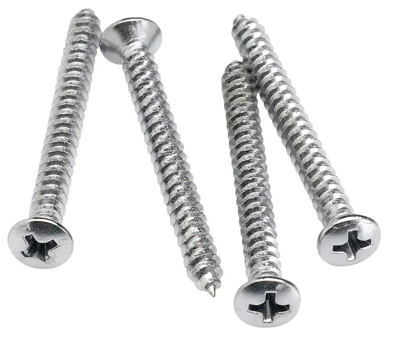 Fender Neck Mounting Screws (4) (Chrome)
