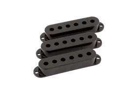 Fender Pickup Covers, Stratocaster Black (3)