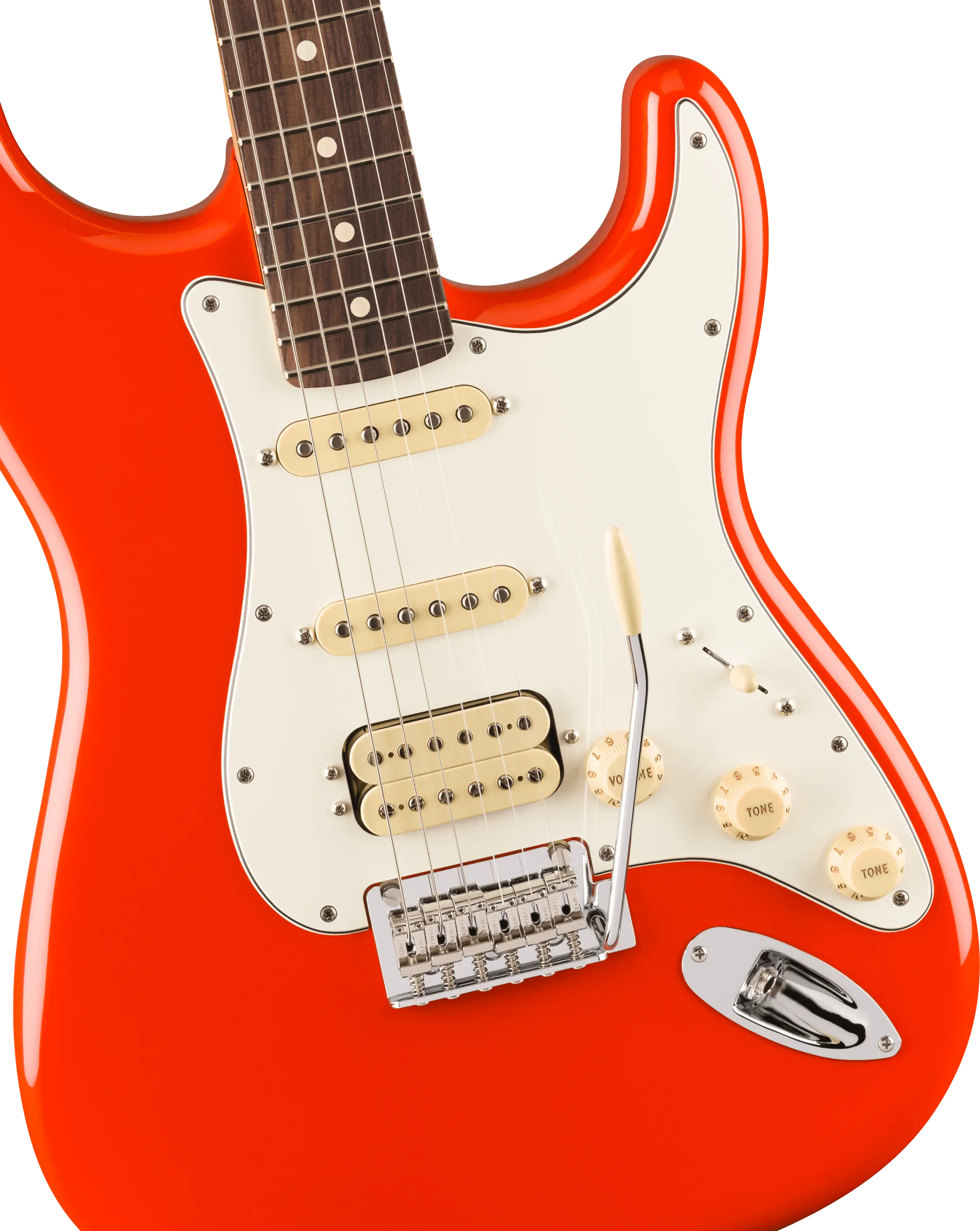 Fender Player II Stratocaster HSS Rosewood FB, Coral Red