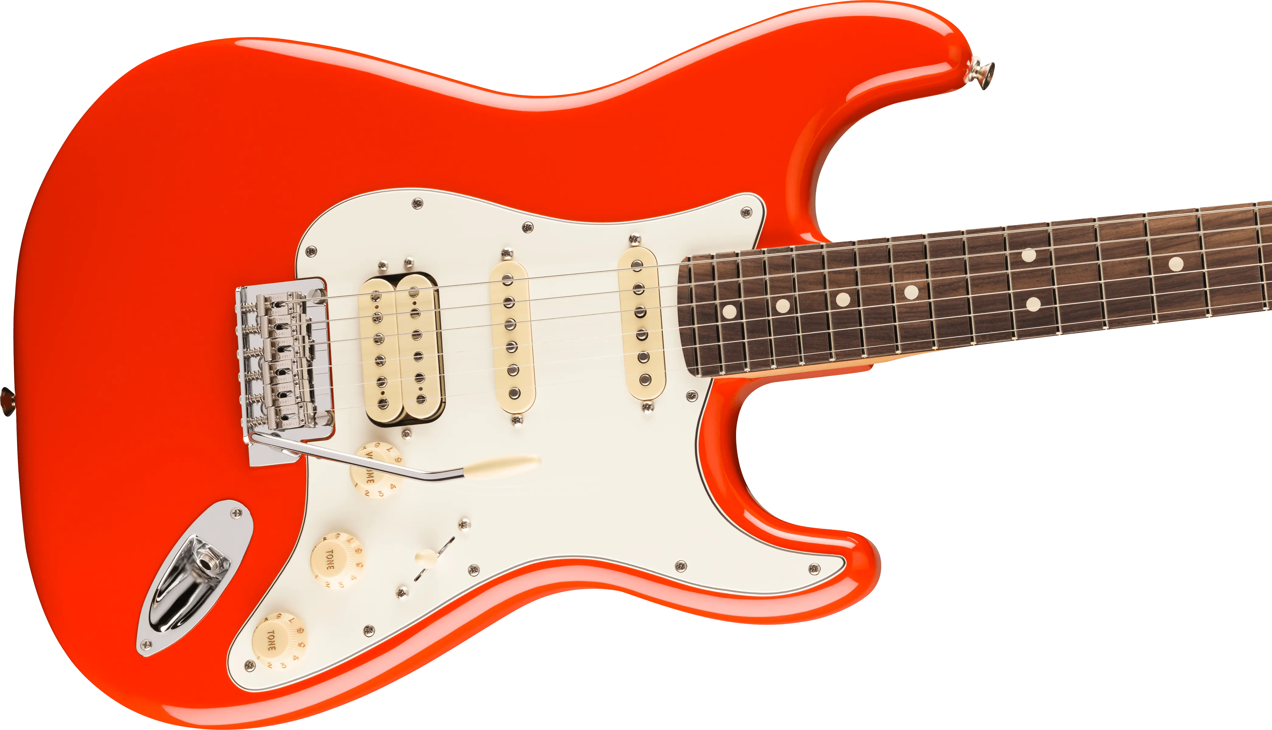 Fender Player II Stratocaster HSS Rosewood FB, Coral Red
