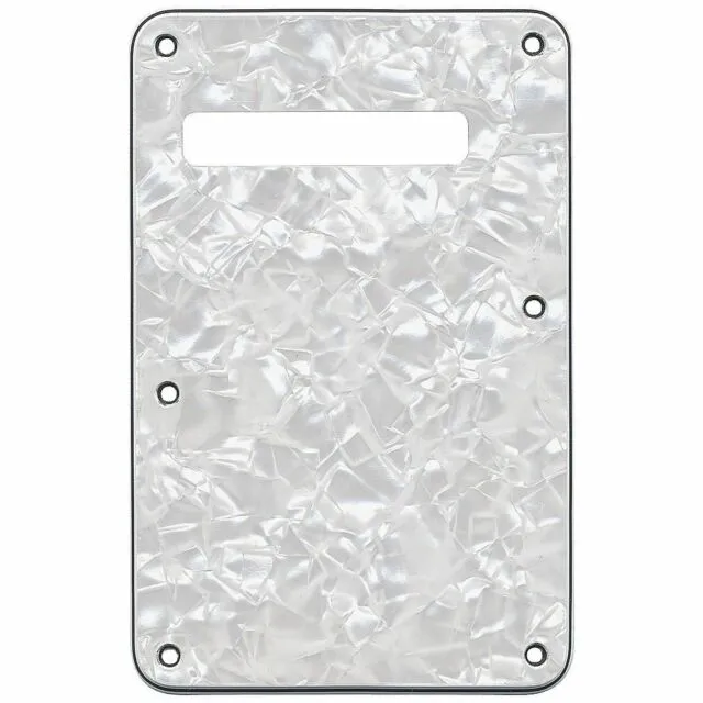 Fender Stratocaster Modern-Style Tremolo Backplate, White Moto