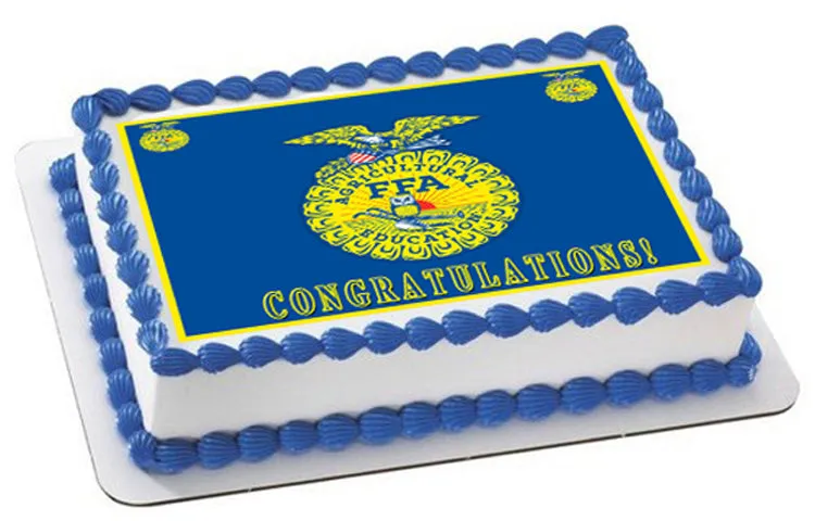FFA - Edible Cake Topper, Cupcake Toppers, Strips