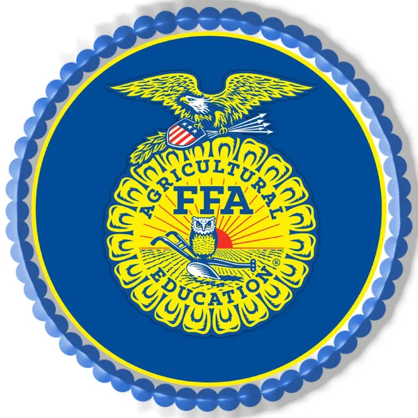 FFA - Edible Cake Topper, Cupcake Toppers, Strips