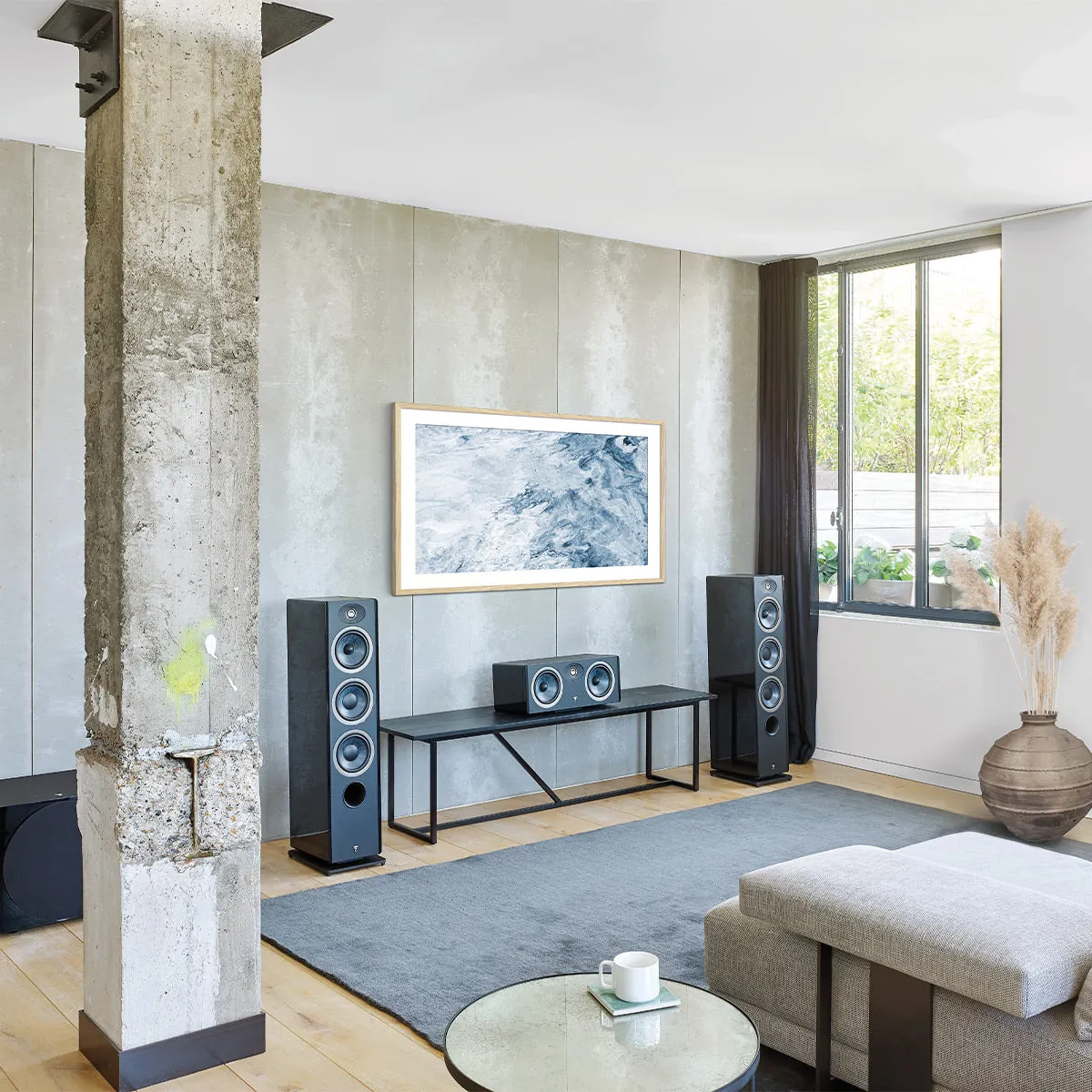 Focal Vestia No.2 3-Way Bass-Reflex Floorstanding Loudspeaker with 2 Woofers - Pair (Black High Gloss)