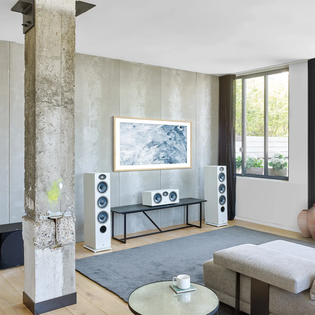 Focal Vestia No.2 3-Way Bass-Reflex Floorstanding Loudspeaker with 2 Woofers - Pair (Light Wood)