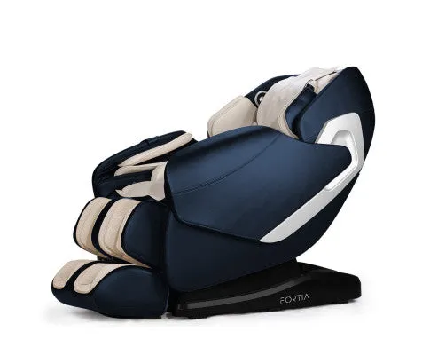 FORTIA Cloud 9 MkII Electric Massage Chair Full Body Zero Gravity with Heat and Bluetooth Navy Blue/Cream