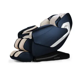 FORTIA Cloud 9 MkII Electric Massage Chair Full Body Zero Gravity with Heat and Bluetooth Navy Blue/Cream