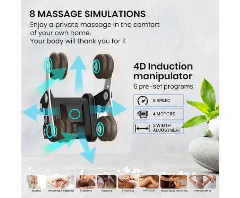 FORTIA Cloud 9 MkII Electric Massage Chair Full Body Zero Gravity with Heat and Bluetooth Navy Blue/Cream