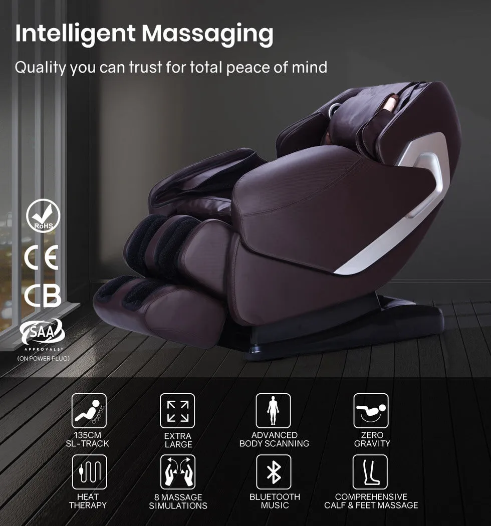 FORTIA Electric Massage Chair Zero Gravity Heating Kneading Recliner Full Body Shiatsu Massager