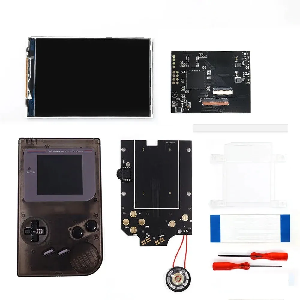 Game Boy DIY IPS LCD Backlight Kit For GB DMG - V5 Pro Edition, Larger and clearer screen