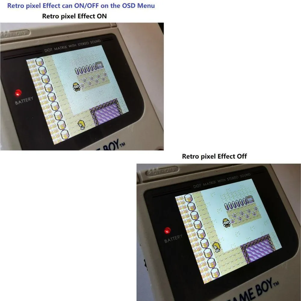 Game Boy DIY IPS LCD Backlight Kit For GB DMG - V5 Pro Edition, Larger and clearer screen