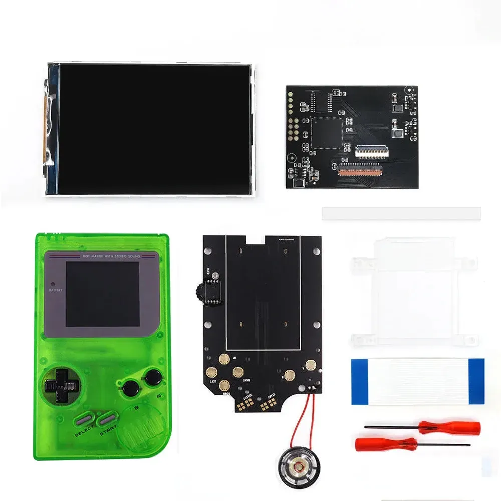 Game Boy DIY IPS LCD Backlight Kit For GB DMG - V5 Pro Edition, Larger and clearer screen