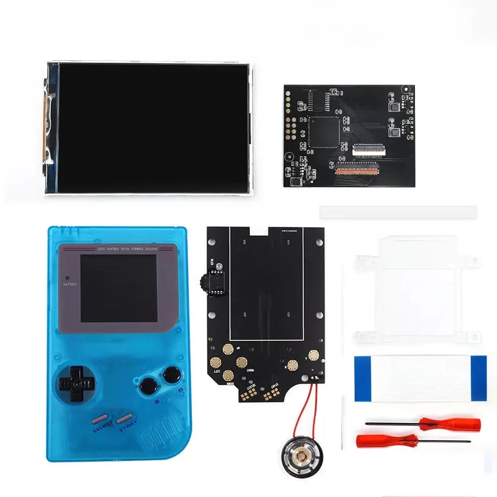 Game Boy DIY IPS LCD Backlight Kit For GB DMG - V5 Pro Edition, Larger and clearer screen