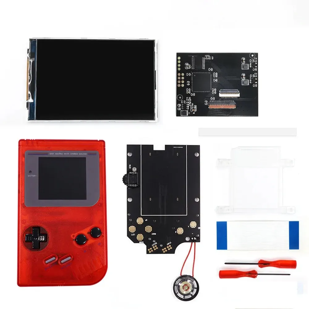 Game Boy DIY IPS LCD Backlight Kit For GB DMG - V5 Pro Edition, Larger and clearer screen
