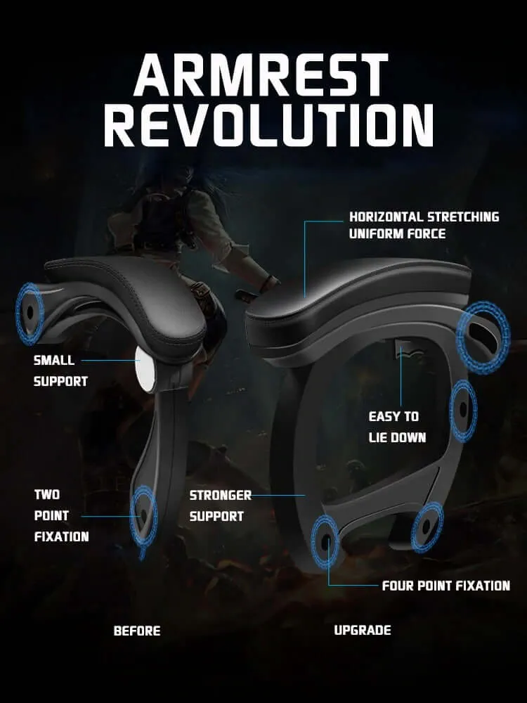 Gaming Chair - Gaming Chair with Foot Rest RGB Light
