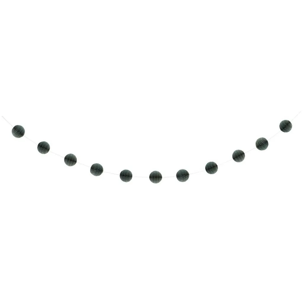 Garland 7ft, Honeycomb Ball Silver