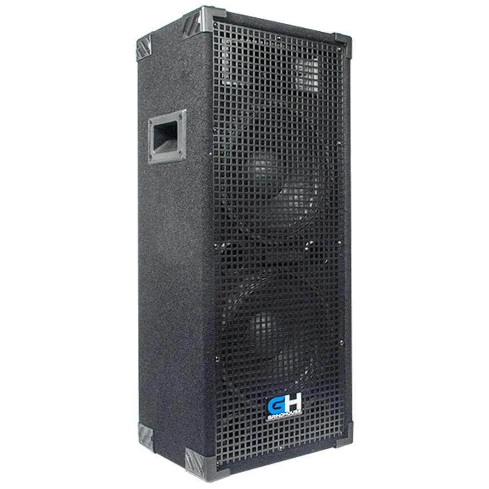 GH210L - Passive Dual 10 Inch 2-Way PA/DJ Loudspeaker Cabinet - 1050 Watt Full Range PA/DJ Band Live Sound Speaker