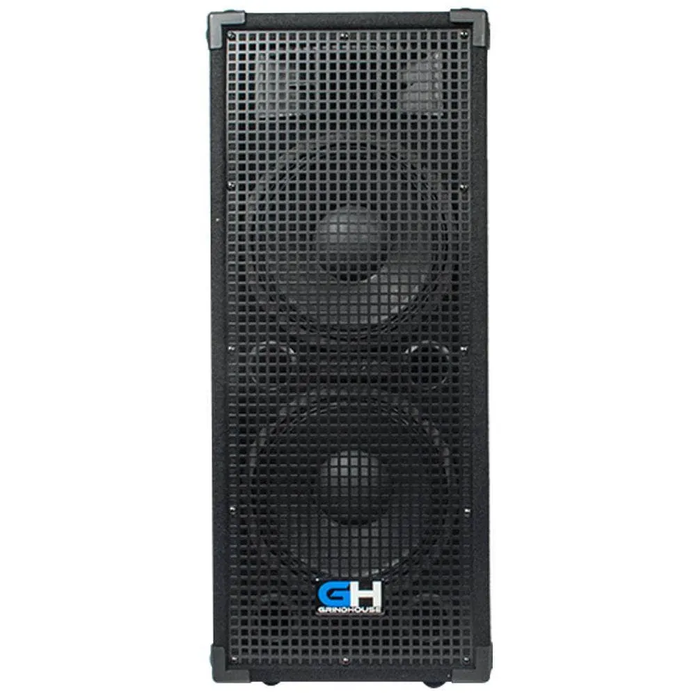 GH210L - Passive Dual 10 Inch 2-Way PA/DJ Loudspeaker Cabinet - 1050 Watt Full Range PA/DJ Band Live Sound Speaker