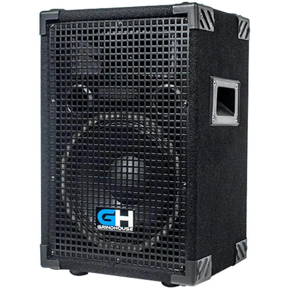 Grindhouse Speakers - GH10L - Pair of Passive 10 Inch 2-Way PA/DJ Loudspeaker Cabinets - 600 Watt Full Range PA/DJ Band Live Sound Speakers