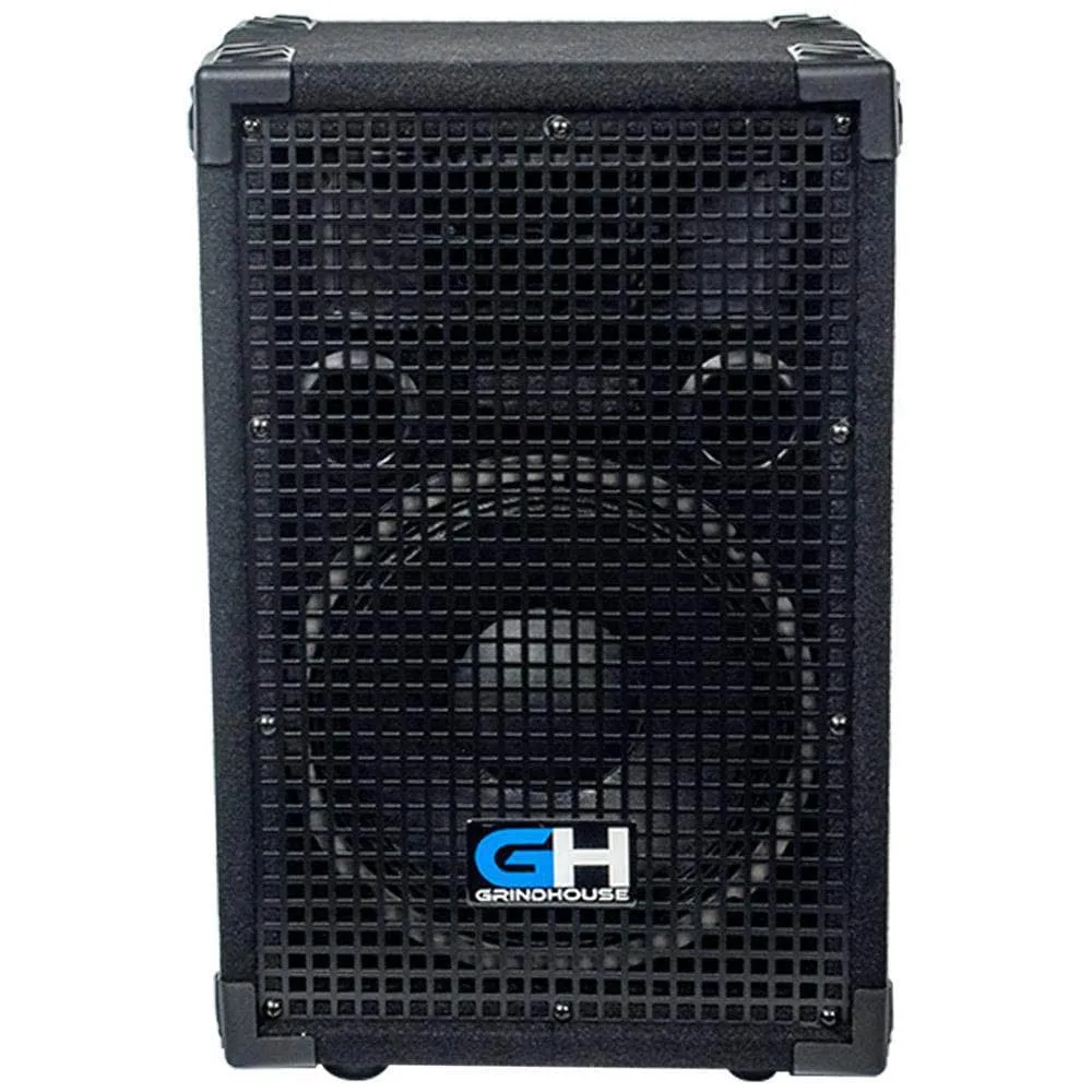 Grindhouse Speakers - GH10L - Pair of Passive 10 Inch 2-Way PA/DJ Loudspeaker Cabinets - 600 Watt Full Range PA/DJ Band Live Sound Speakers
