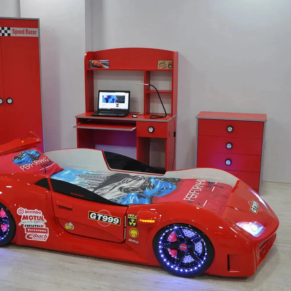 GT999 Race Car Bed with LED Lights & Sound FX