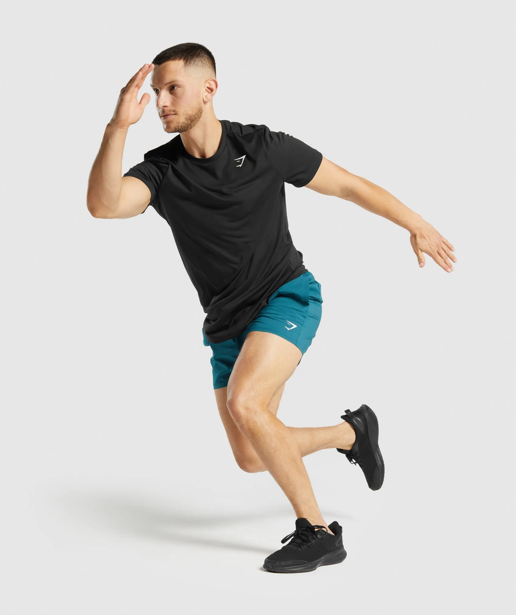 Gymshark No Show Socks 3pk - White/Light Grey Marl/Black