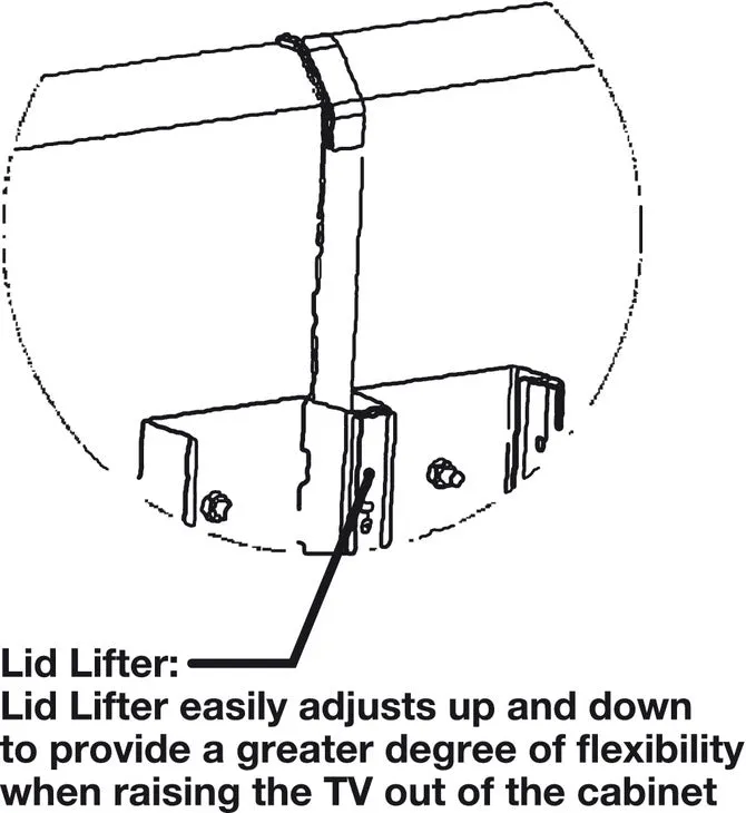 Hafele TV Lift Motorized, for Large TV Panels Up To 65"