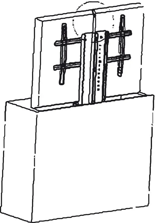 Hafele TV Lift Motorized, for Large TV Panels Up To 65"