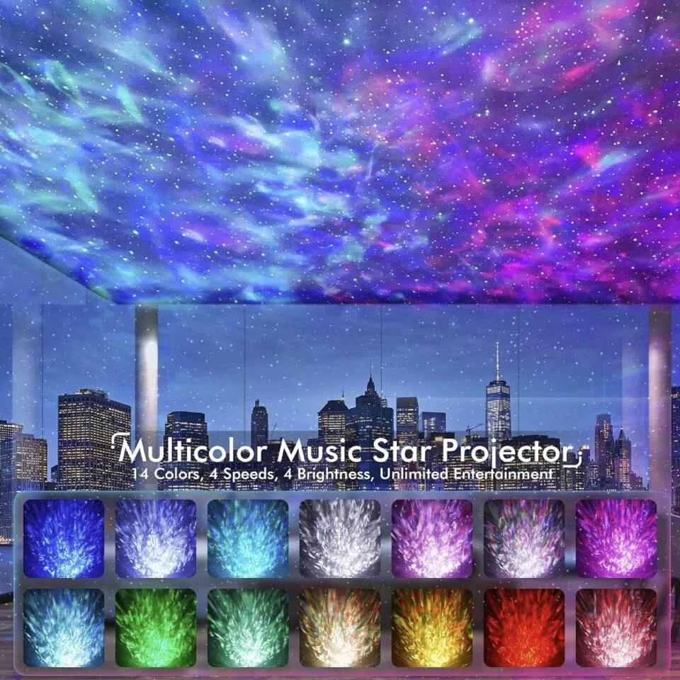 Hakol Star Projector   Bluetooth Speaker Combo for Bedroom