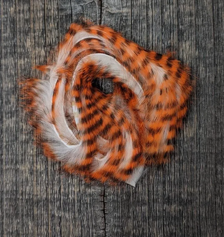 Hareline Dubbin Tiger Barred Rabbit Strips 1/8"