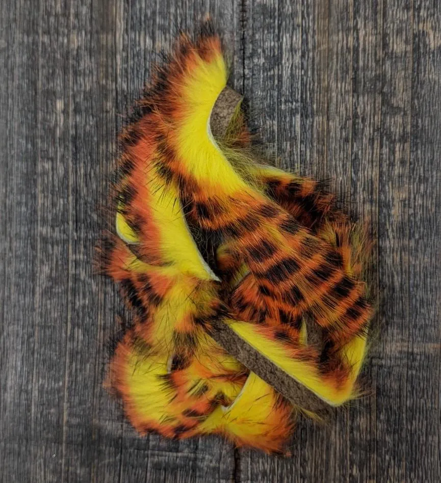 Hareline Dubbin Tiger Barred Rabbit Strips 1/8"