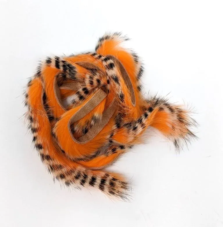 Hareline Dubbin Tiger Barred Rabbit Strips 1/8"