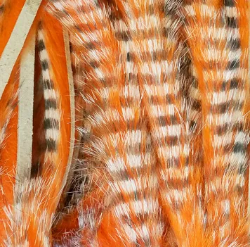 Hareline Dubbin Tiger Barred Rabbit Strips 1/8"