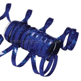 Holographic Streamers Navy Blue - 3.8m - Pack of 10