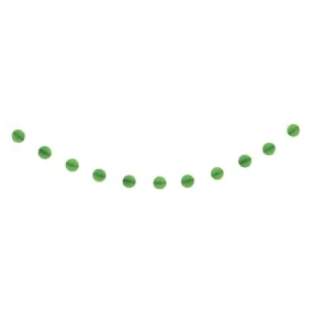 Honeycomb Ball Garland 7ft, Lime Green