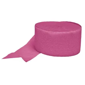 Hot Pink Crepe Streamer