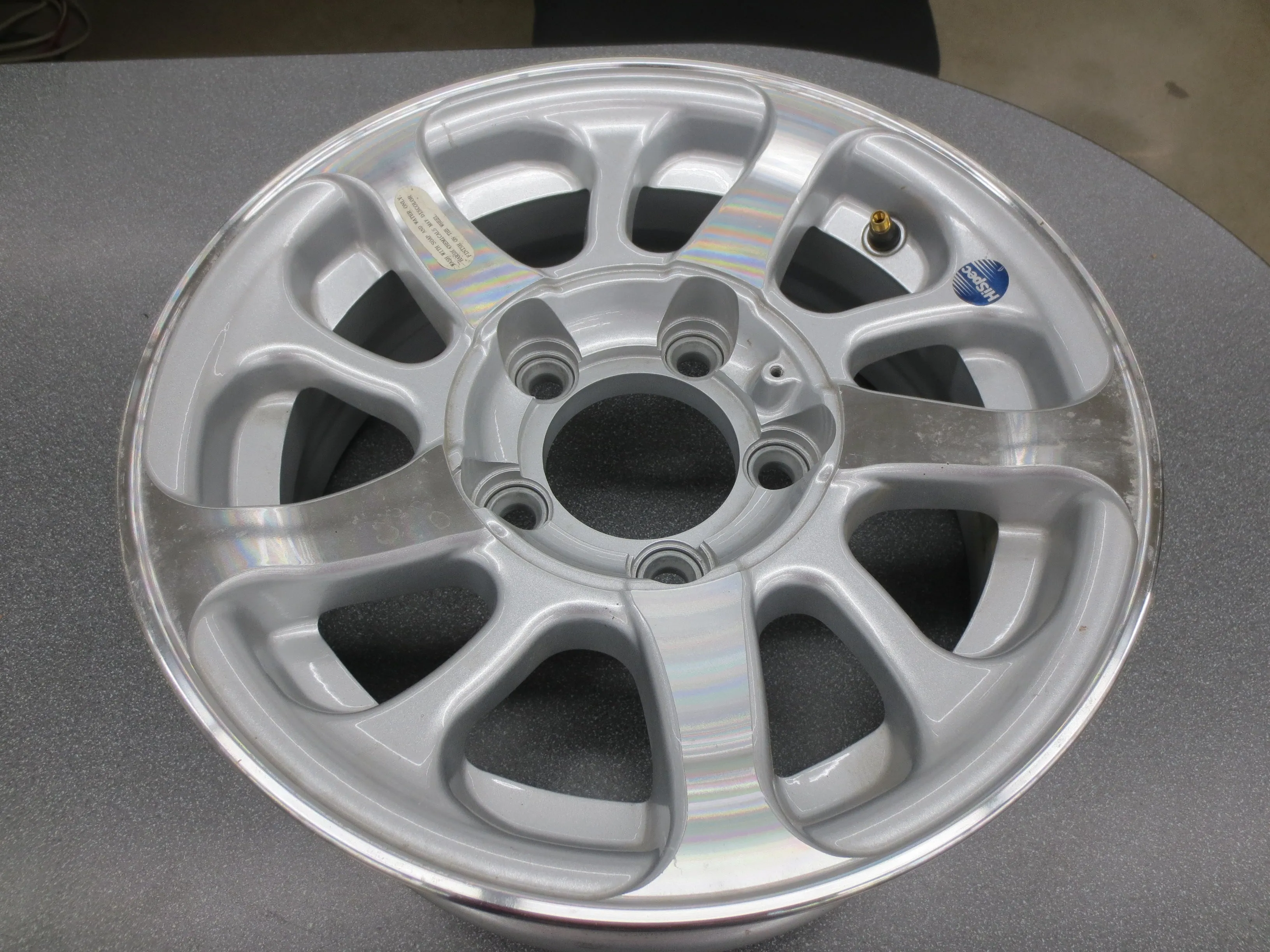 HWT Hi-Spec Series 08 Aluminum 13" x 5" Trailer Wheel Rim 5 Lug 4.5 1740# Lot 14