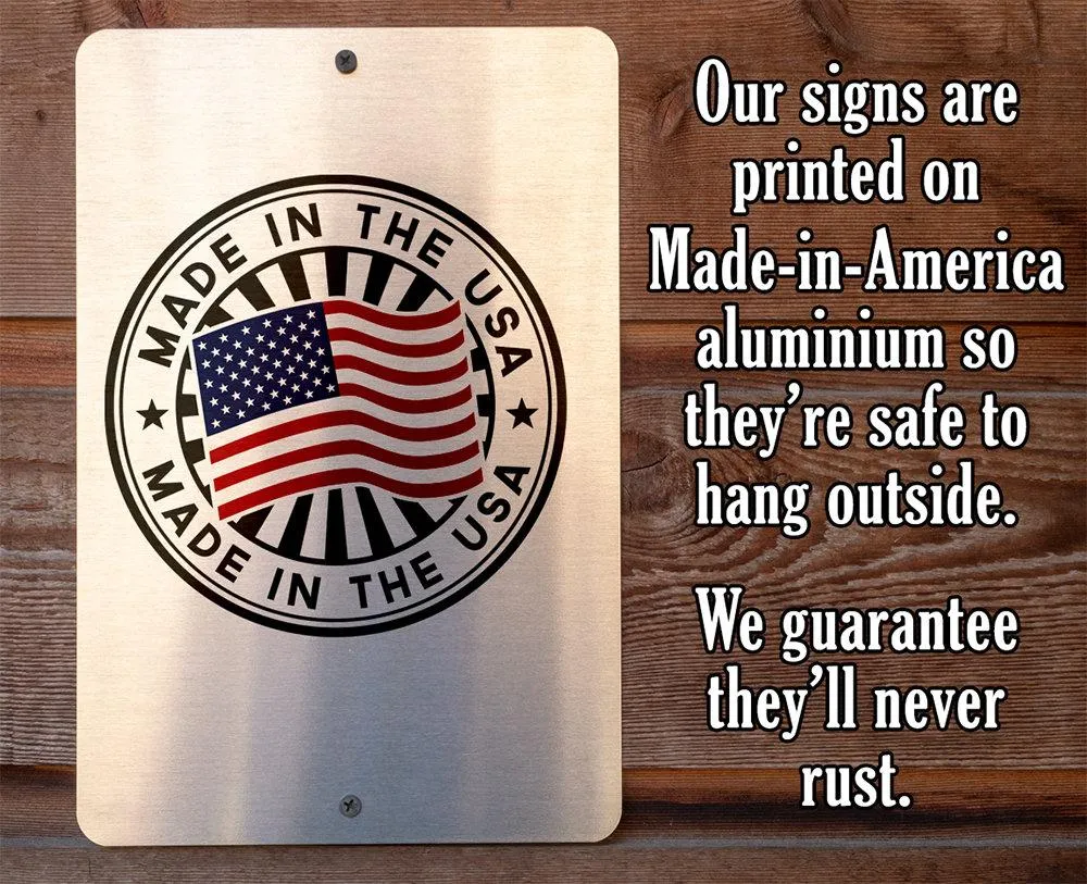 I Just Want to Work In My Garden & Hang Out with My Chickens- Metal Sign USA Made