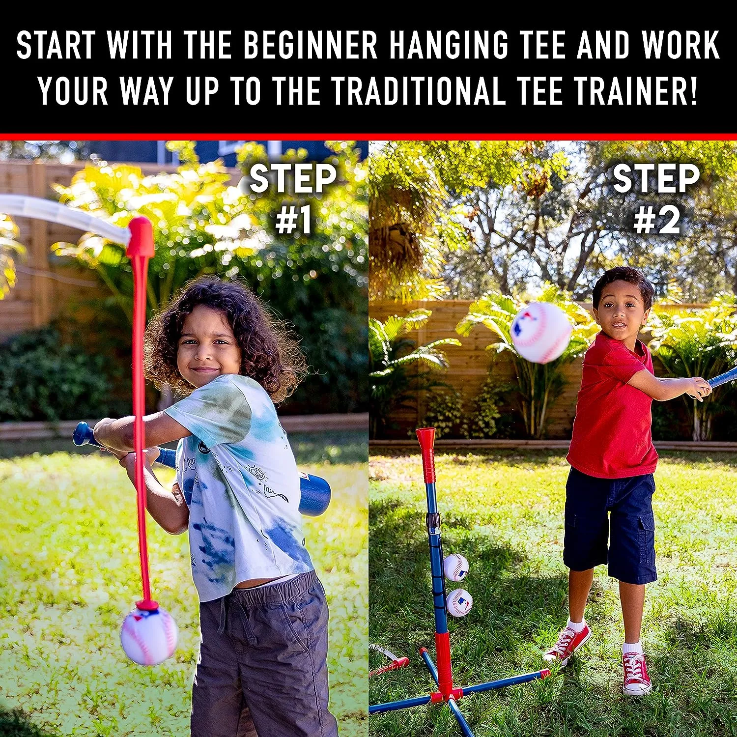 ITEM# 0203   Sports Grow-with-Me Baseball Batting Tee   Stand Set Baseball, Softball   Teeball Hitting Tee Set (Watch Video)