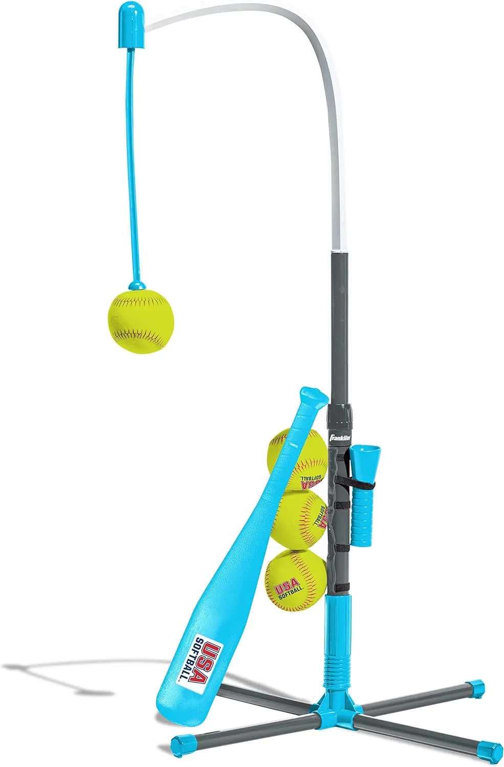 ITEM# 0203   Sports Grow-with-Me Baseball Batting Tee   Stand Set Baseball, Softball   Teeball Hitting Tee Set (Watch Video)