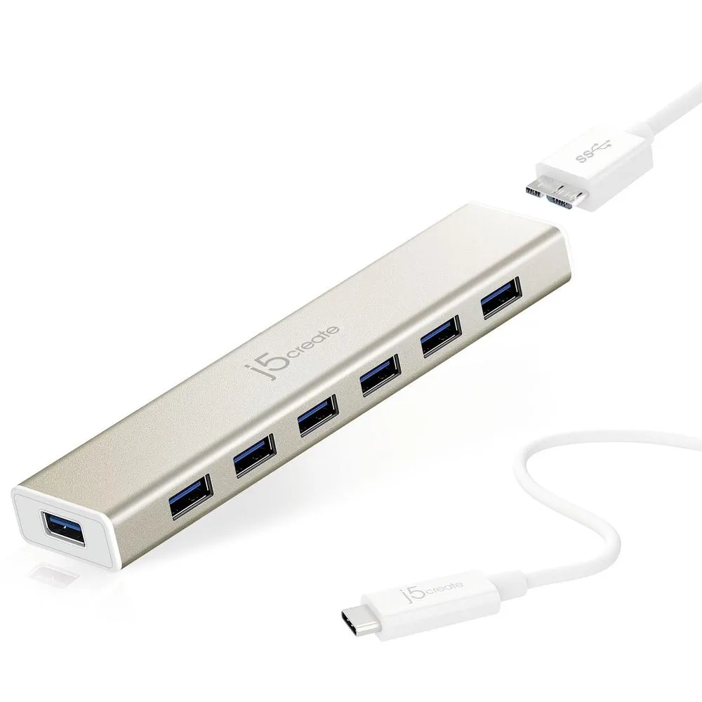 j5create JCH377 USB Type-C 3.0 7-Port HUB