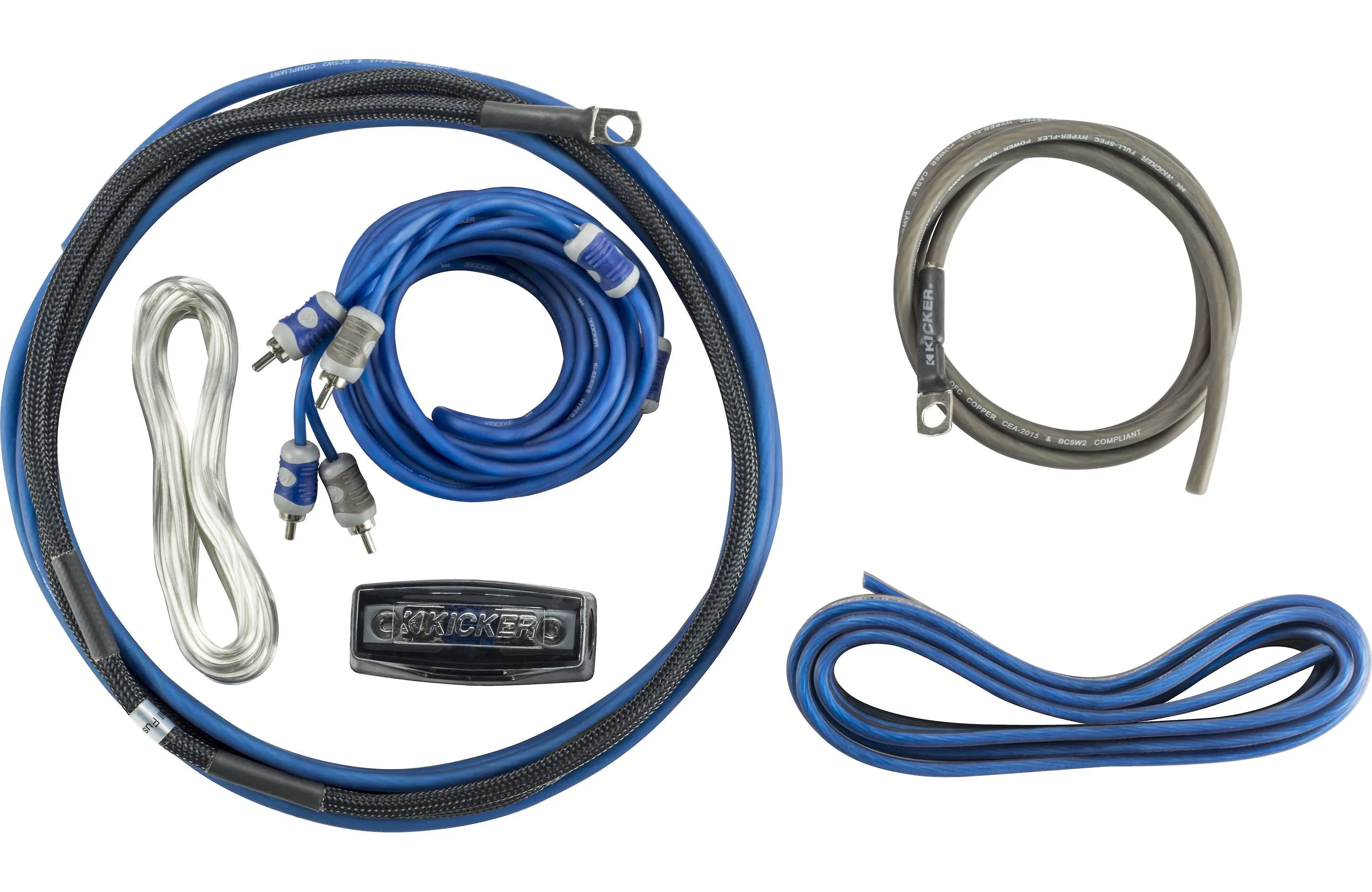 Kicker 46CK8 8AWG 2-Channel Amp Kit