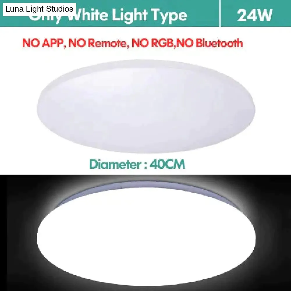 LED Ceiling Light Bluetooth and Music with colourful and dimmer RGB Ceiling Light Remote Control for living room and bedroom