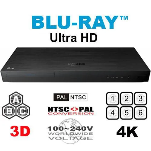 LG UBK80: Ultra HD 4K Region Free Blu Ray Player