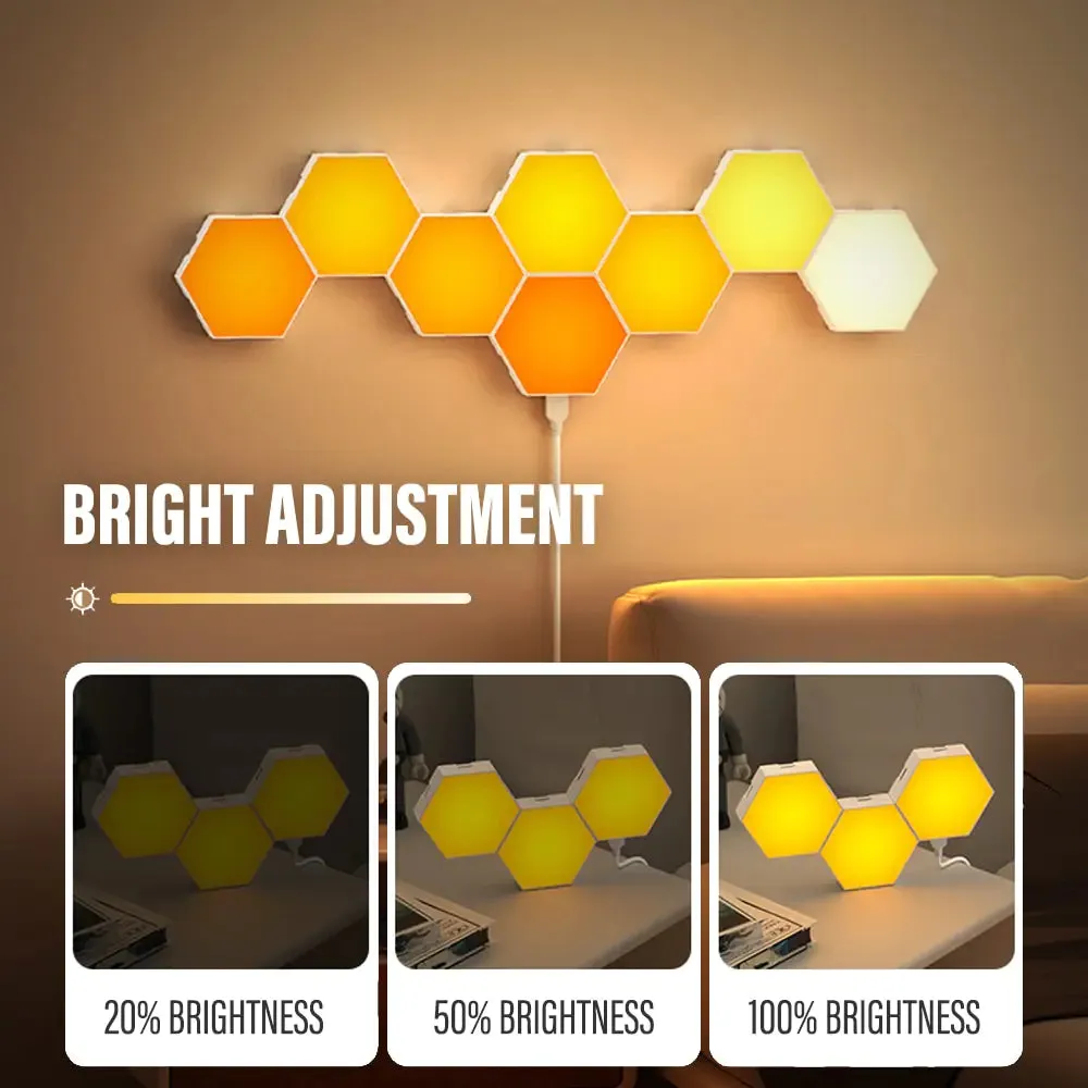 Luminous Hex Lights: Elevate Your Space with Vibrant Innovation