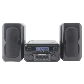 Magnavox MM435M-BK Compact CD Shelf System with FM, Bluetooth & Remote Control in Black