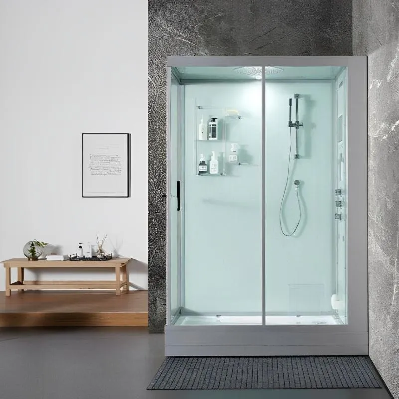 Maya Bath Anzio Platinum Freestanding Steam Shower