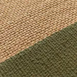 Mela Cotton Jute Rug [Pine & Natural & Natural white]