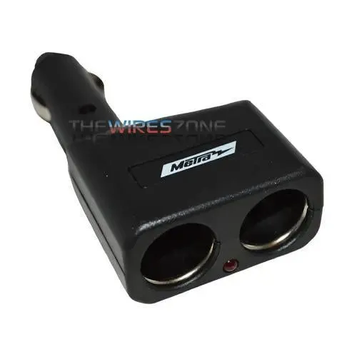 Metra AW-PL25 12 Volt Double Socket Lighter Plug