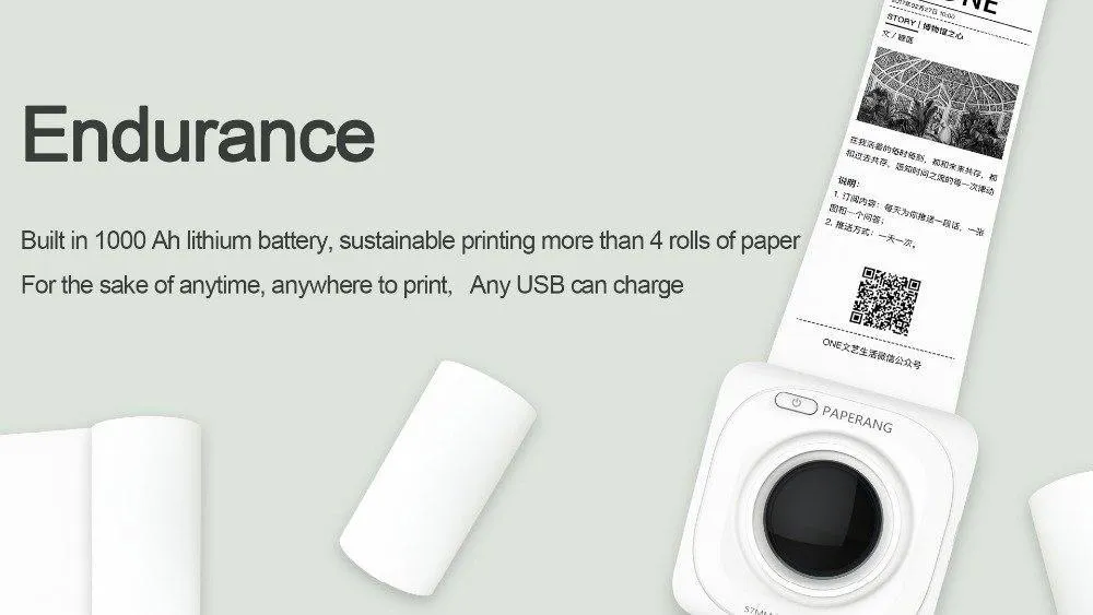 Mini Portable Bluetooth Mobile Printer